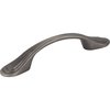 Elements By Hardware Resources 3" Center-to-Center Brushed Pewter Westbury Cabinet Pull 3899BNBDL